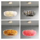 Axyaa Feather Pendant Lamps Chandelier for Home Decor Lighting