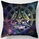 Axyaa Indian Mandala Print Polyester Pillow Case Sofa Decor Throw Pillows 45x45cm