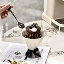Axyaa Ceramic Dessert Cup Set, Exquisite Mug for Coffee, Ice Cream, Pudding