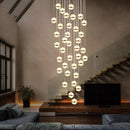 Axyaa Crystal Chandelier Set - Elegant Ceiling Lights for Home, Dining Room, Staircase
