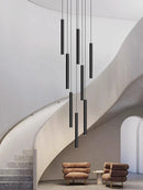 Axyaa Modern Long Chandelier for Living Room, Restaurant, and Staircase Lighting
