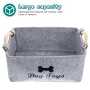 Axyaa Large Dog Toy & Pet Accessory Storage Basket Bin
