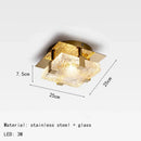 Axyaa Nordic Gold Crystal Ceiling Chandelier for Luxury Living Room Bedroom