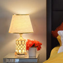 Axyaa Crystal Table Lamp: Elegant Bedroom Nightstand Decor