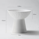 Axyaa Stone Pattern High Footed Ceramic Bowl for Molecular Cuisine and Desserts