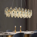 Axyaa Crystal Chandelier Pendant Light for Living Room Dining Room Ceiling Lighting