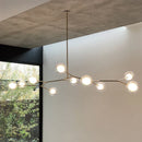 Axyaa Nordic Glass Chandelier Golden Pendant Lamp for Luxury Spaces
