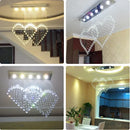 Axyaa Love Crystal Chandelier for Dining Room, Bedroom, or Bar