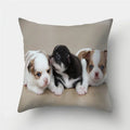 Axyaa Pug Dog Print Cushion Cover Throw Pillow for Sofa Living Room Decor