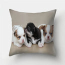 Axyaa Pug Dog Print Cushion Cover Throw Pillow for Sofa Living Room Decor