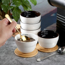 Axyaa Ceramic Espresso Measuring Cup with Scale and Spoon