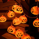 Axyaa Pumpkin String Lights for Halloween Party & Haunted House