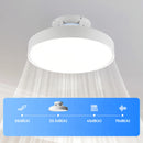 Axyaa Round Ceiling Fan with LED Light and Remote Control for Bedroom