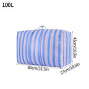 Axyaa Stripe Quilt Blanket Storage Bag Wardrobe Organizer & Tote