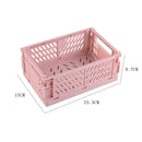 Axyaa Foldable Storage Crate: Portable Stackable Organizer Box for Makeup, Jewelry, and Toys
