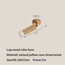Axyaa LED Spotlight Wall Light for Bedroom Reading - Natural Stone Wall Sconce