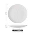 Axyaa Ceramic Steak Plates Stone Pattern Frosted Salad Fruit Plate Set