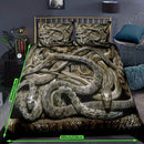 Axyaa Soft Cozy Snake Print Duvet Set - 1 Duvet, 2 Pillowcases