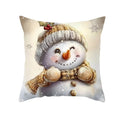 Axyaa Winter Snowman Pillowcase - Festive Sofa Decor & Gift