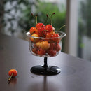Axyaa Glass Footed Dessert Bowls - Set of 4