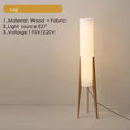 Axyaa Solid Wood Floor Lamp Modern Nordic Art Living Room Bedroom Decor