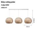 Axyaa Nordic Wooden Round Ball Pendant Lamp for Living Room & Bedroom