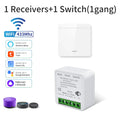 Axyaa Smart WiFi Switch 16A RF433Mhz 1/2/3 Gang Panel Module for Alexa Google Home