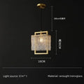 Axyaa Nordic Luxury Glass LED Pendant Chandelier for Modern Living Room & Restaurant