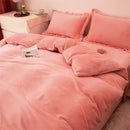Axyaa Winter Warm Flannel Duvet Cover - Double King Queen Twin Bedding Comforter Case