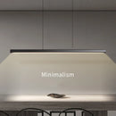 Axyaa Modern LED Ceiling Chandelier for Dining & Kitchen, Minimal Black/White Hanging Lamp