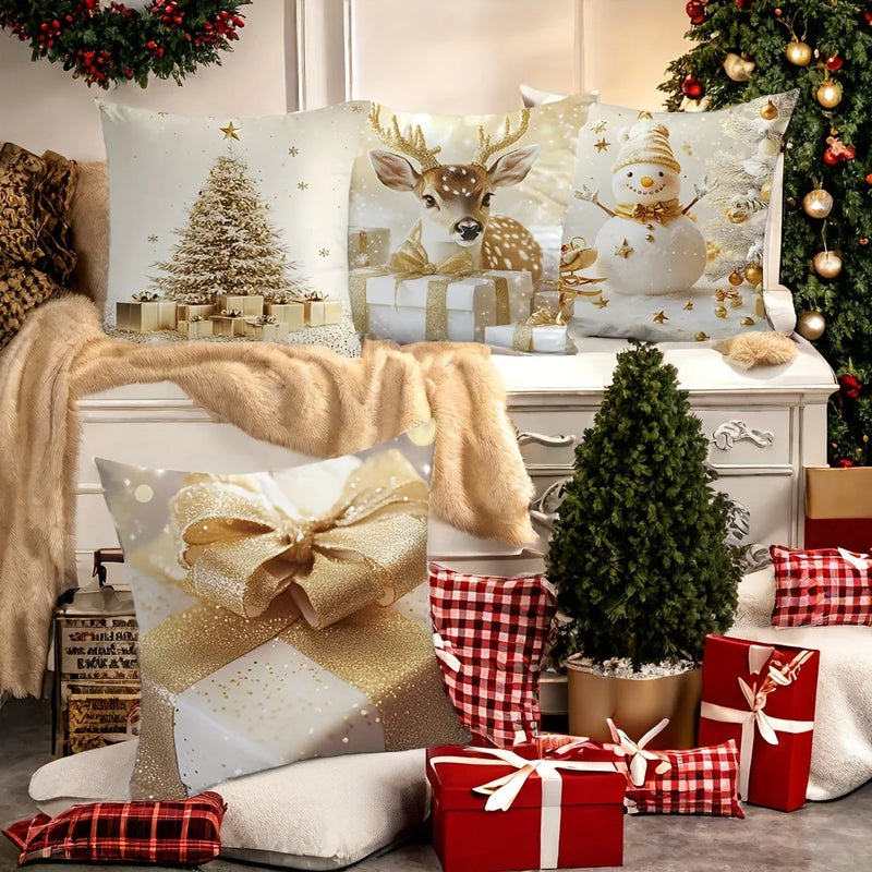 Holiday Pillowcase Set for Festive Home Decor by Axyaa