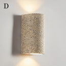 Axyaa Cement Wall Lamp: Japanese Retro LED Up Down Light for Home Decor