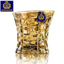 Axya Large Crystal Wine Glass Gold-Plated Whiskey Cup Beer Brandy Tea Cup