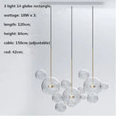 Axyaa Micky Glass Globe LED Pendant Light - Copper Lustre Pendant Lamp