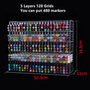 Axyaa Acrylic Marker Holder Pen Storage Box Pencil Shelf School Office Organizer