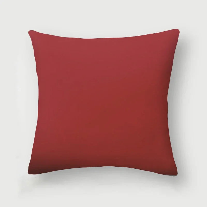 Axyaa Home Decor Polyester Sofa Pillowcase in Warm Orange Blue for Living Room