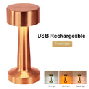 Axyaa LED Metal Touch Table Light: Rechargeable Night Lights for Bar, Coffee Table & Restaurant