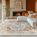 Axyaa Light Luxury Bohemian Area Rug for Living Room or Bedroom