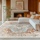 Axyaa Light Luxury Bohemian Area Rug for Living Room or Bedroom