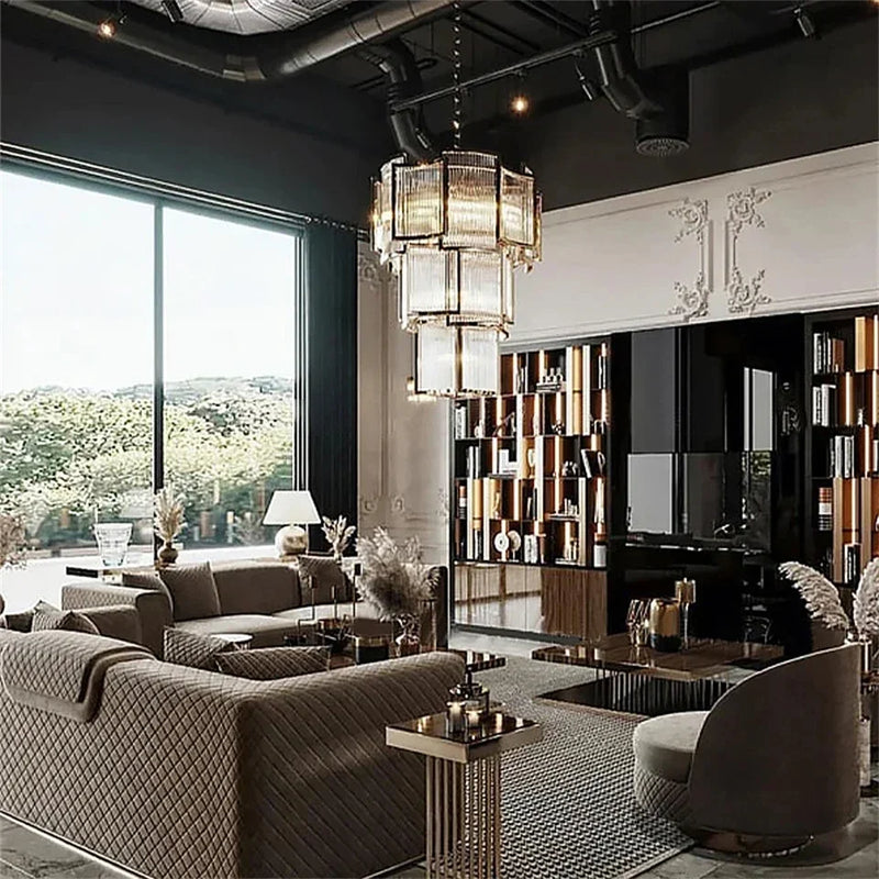 Axyaa Nordic Luxury Crystal Chandelier for Modern Living, Bedroom, Dining Room