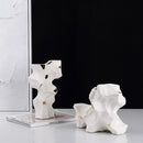 Axyaa Irregular Taihu Stone Vase Rockery Sculpture for Home Decoration