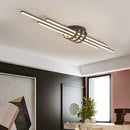 Axyaa 110x22cm Modern LED Ceiling Lights for Bedroom Living Room in Black/White
