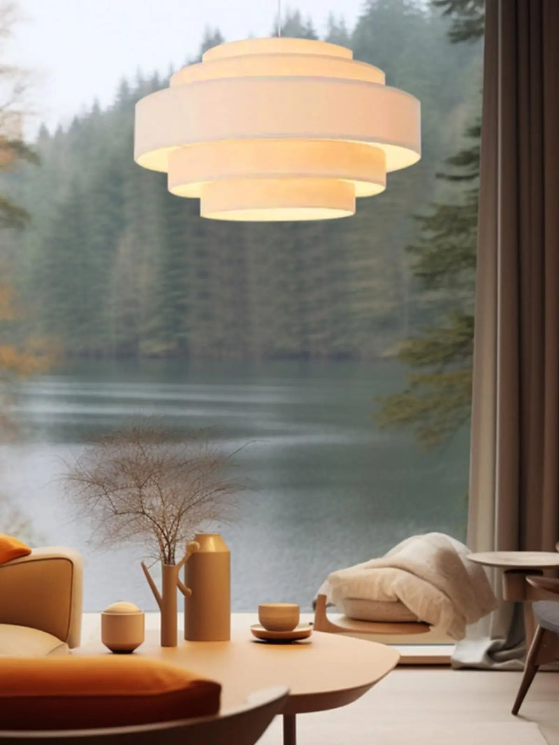 Axyaa Wabi Sabi Cloth Ceiling Chandelier for Japan-Inspired Home Decor