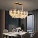 Axyaa Crystal Chandelier | Luxury Living Room Pendant Light