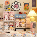 Axyaa Acrylic Doll Display Stand Box for Plush Toys & Figures