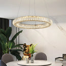 Axyaa Crystal Chandelier Pendant Lamp for Luxurious Living Room and Bedroom Lighting