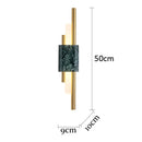 Axyaa Green White Marble Wall Lamp 6W LED Light for Living Room Bedroom Lobby