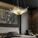 Axyaa Crystal Pendant Lights: Modern Designer Lustres LED Hanging Light for Indoor Decor