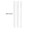 Axyaa Glass Straws: Straight Boba Bubble Tea Milk Smoothies Bar Accessories