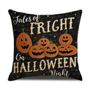 Axyaa Halloween Pillowcase 45x45 Demonic Funny Sofa Pillow Cover Linen Cushion Cover